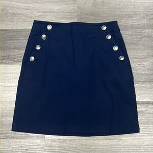 LOFT Blue Mini Pencil Skirt for Work